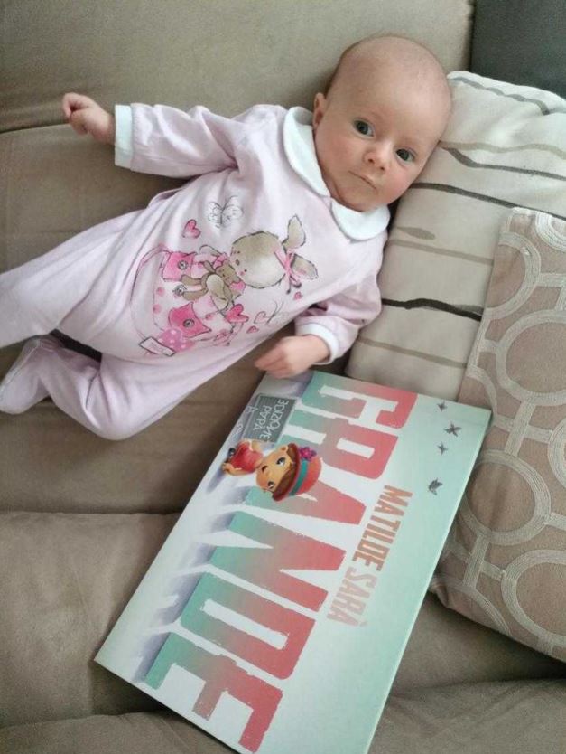 A baby girl called Matilde and a personalized book for kids from Hooray Heroes.