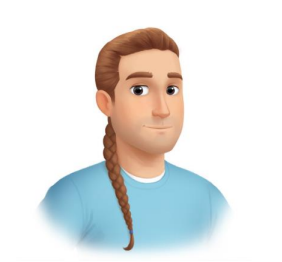Detailed illustration of a man with a long braid by Hooray Heroes.