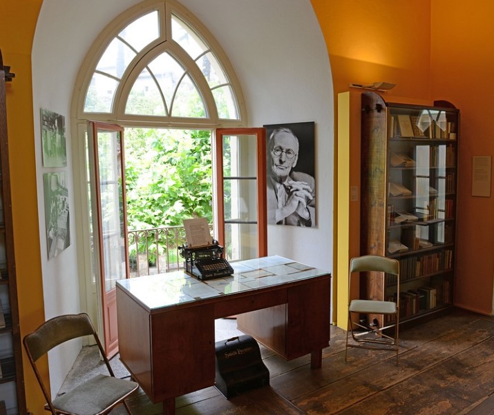 The home and writing desk of Hermann Hesse.